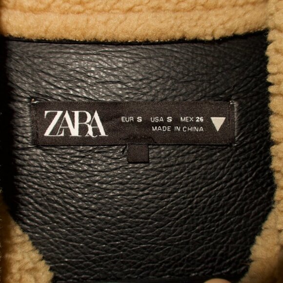 ZARA Faux Shearling Shacket - Picture 2 of 5
